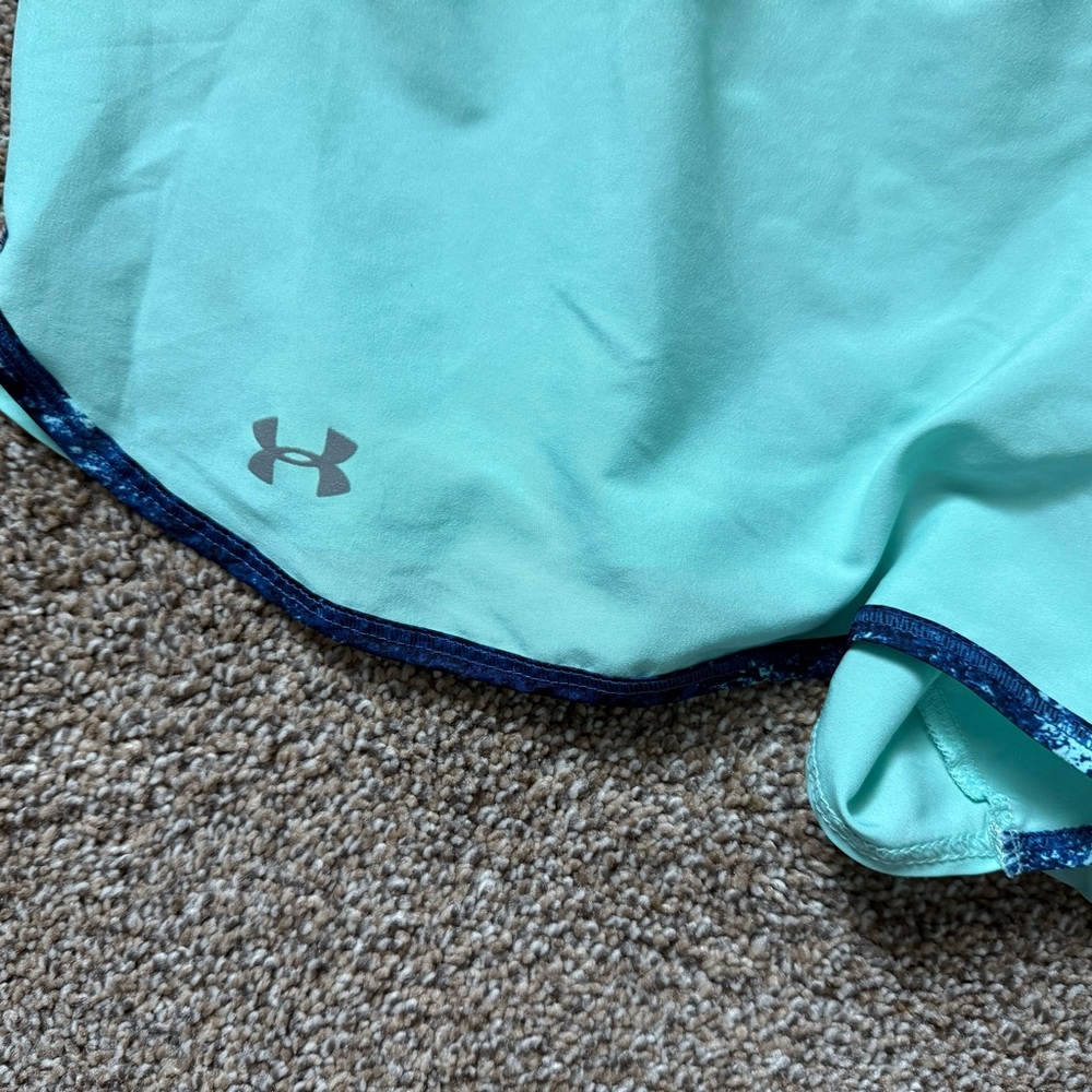 Under Armour Women's Light Blue Athletic Shorts - Picture 3 of 5